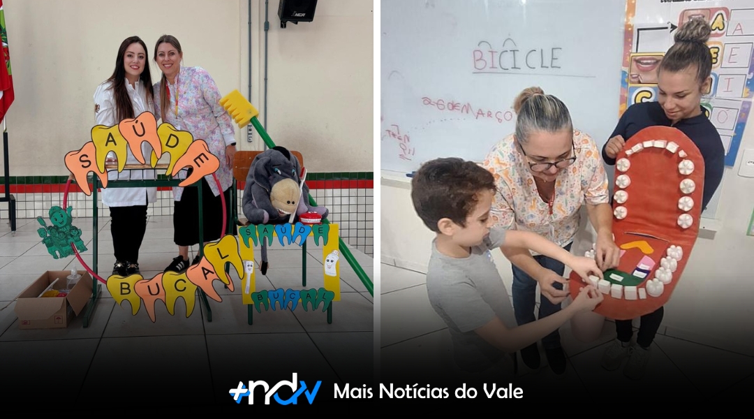 Indaial realizou ações de saúde bucal para mais de 800 crianças nas escolas