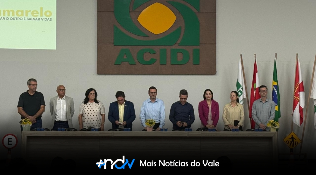Maio Amarelo 2026 começa com mobilização e ações educativas em Indaial