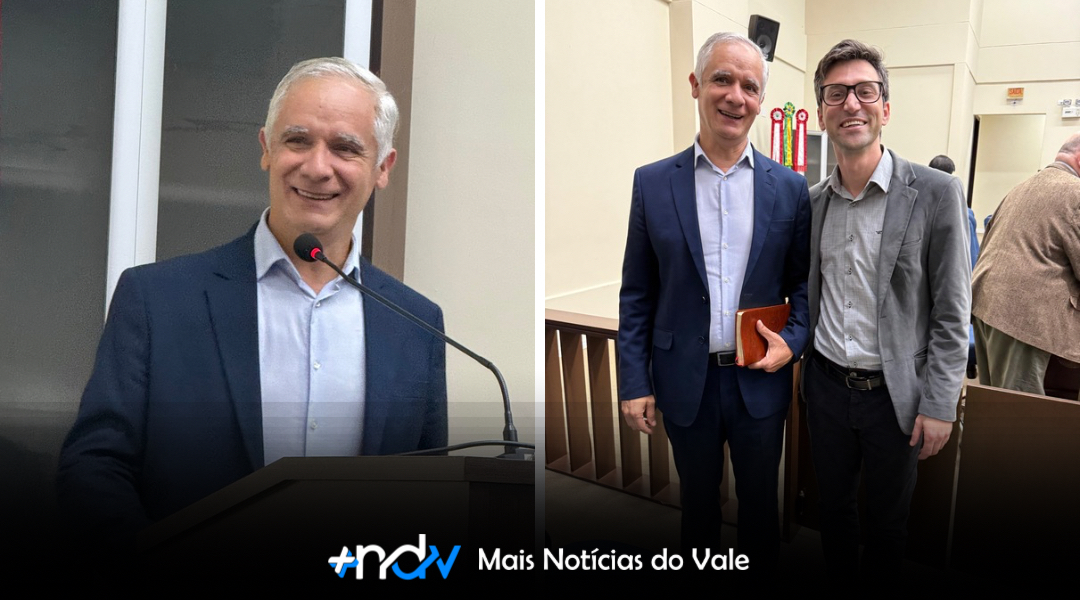 Pastor Josué Barbosa leva mensagem de fé e apresenta Semana de Impacto de Evangelização durante sessão da Câmara de Indaial