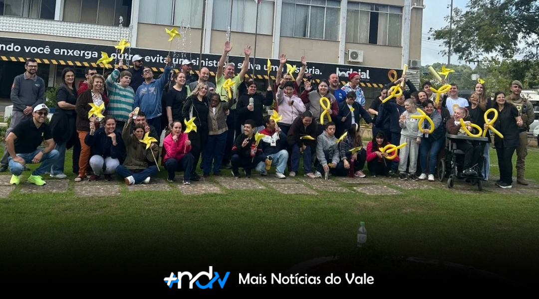 Maio Amarelo mobiliza Apae, Demuttin e Polícia Militar em Indaial