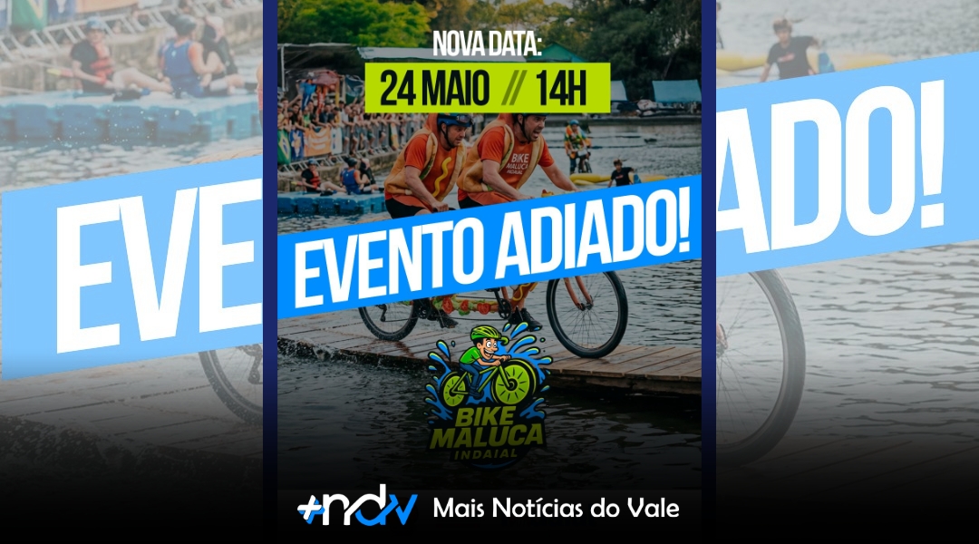 Bike Maluca Indaial é adiado para o dia 24 de maio
