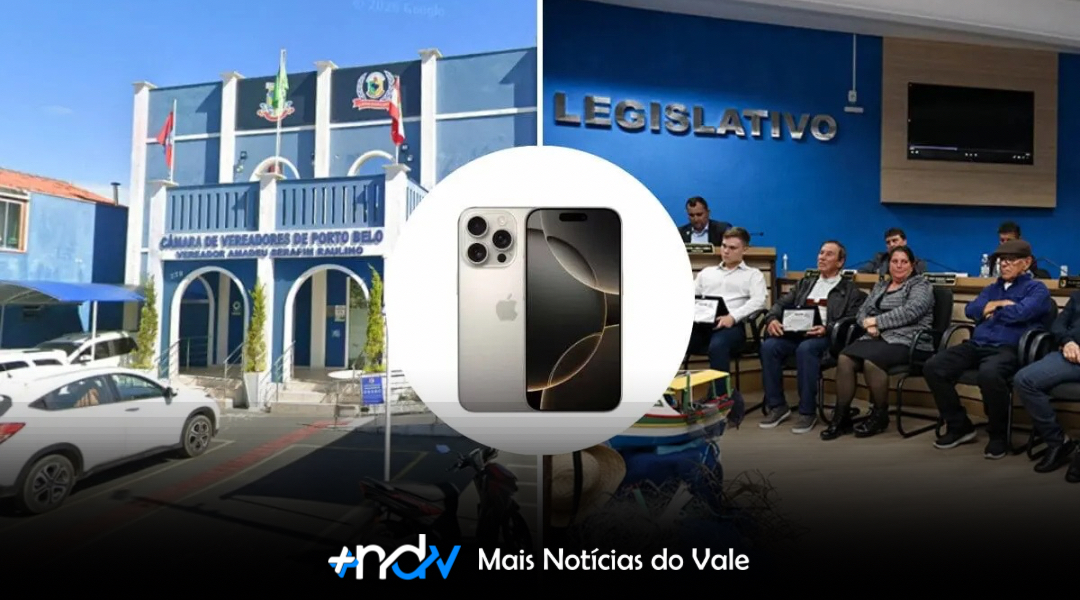 Câmara de Porto Belo compra iPhones para vereadores e gasto de R$ 124 mil gera debate
