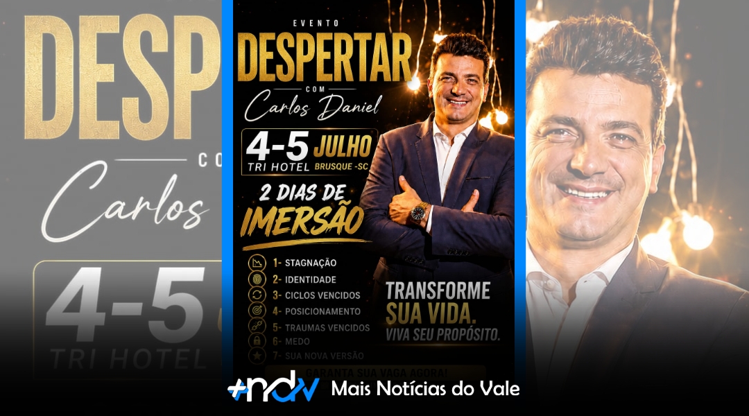Brusque recebe imersão “Despertar” com foco em propósito, liderança e transformação pessoal
