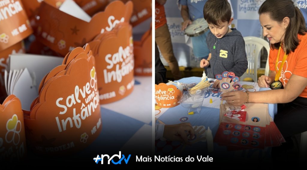 Projeto Salva Uma Infância reforça prevenção durante evento Maio Laranja em Indaial