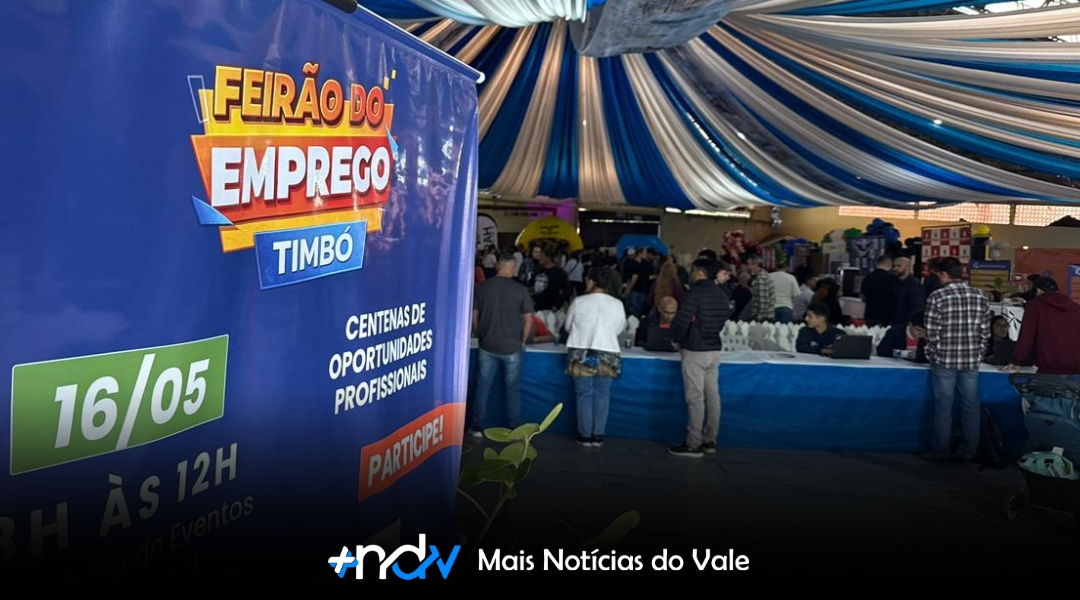 Timbó registra maior edição do Feirão do Emprego com mais de 450 vagas e 550 candidatos