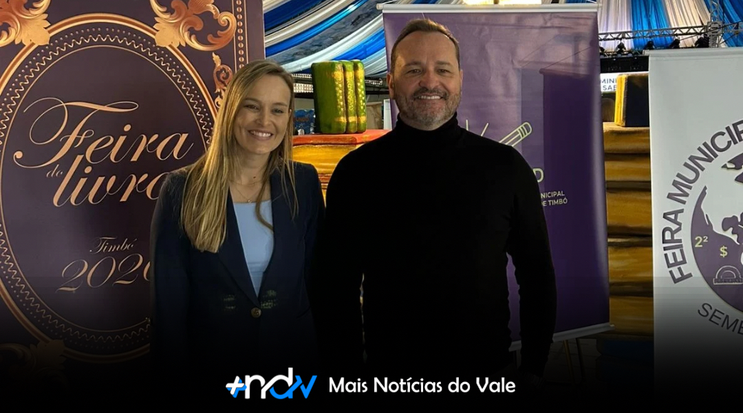 Feira do Livro e Feira de Matemática têm abertura oficial e movimentam Timbó até domingo