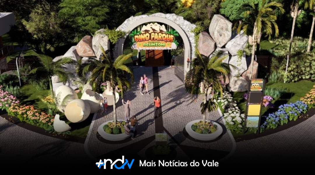 Araranguá se prepara para inaugurar parque com dinossauros animatrônicos em tamanho real