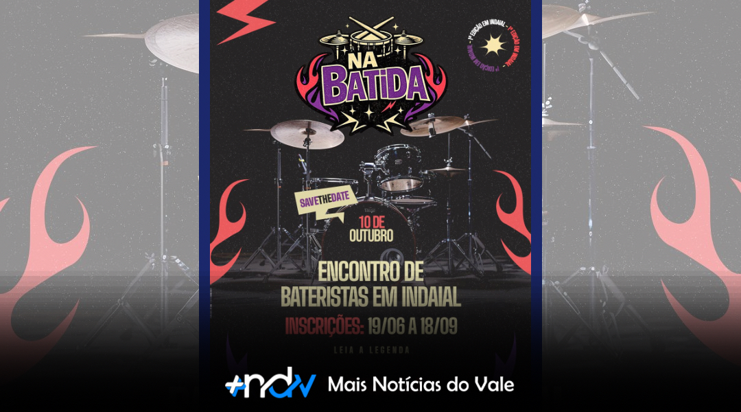 Indaial abre inscrições para Encontro de Bateristas na Ponte dos Arcos