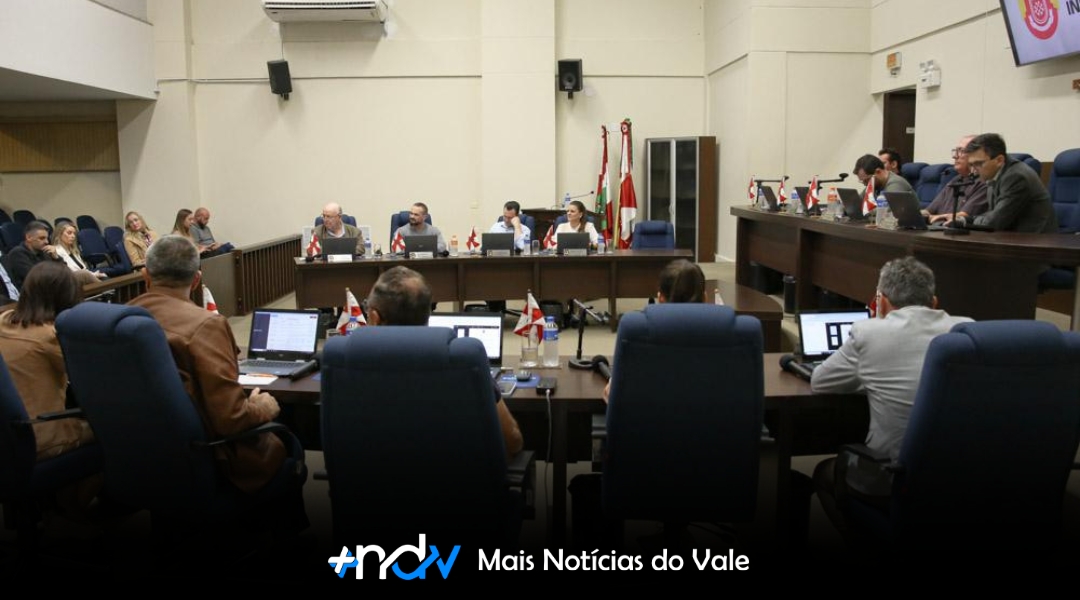 Câmara de Indaial vota programa Família Blindada e projetos do Executivo na sessão desta terça-feira