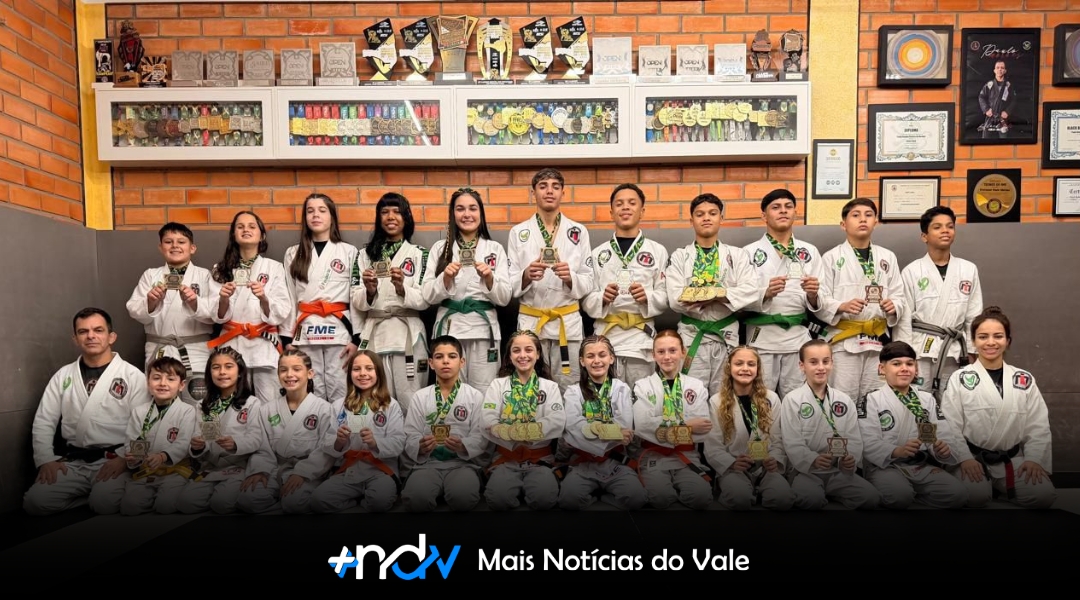 Equipe de Indaial conquista 19 medalhas no Brasileiro Kids de Jiu-Jitsu