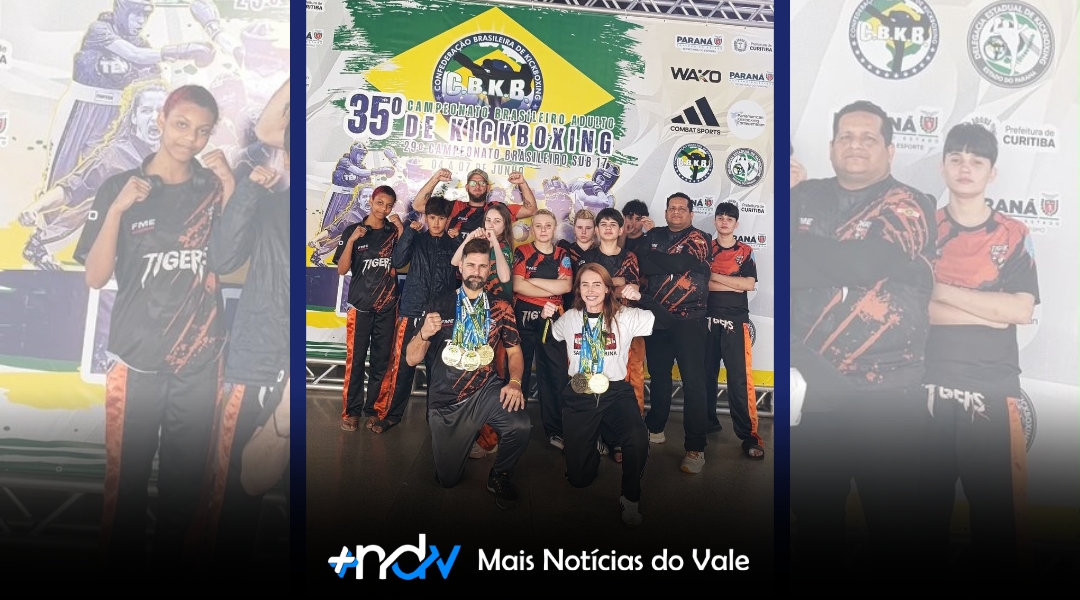 Equipe de Indaial conquista 16 medalhas no Campeonato Brasileiro de Kickboxing