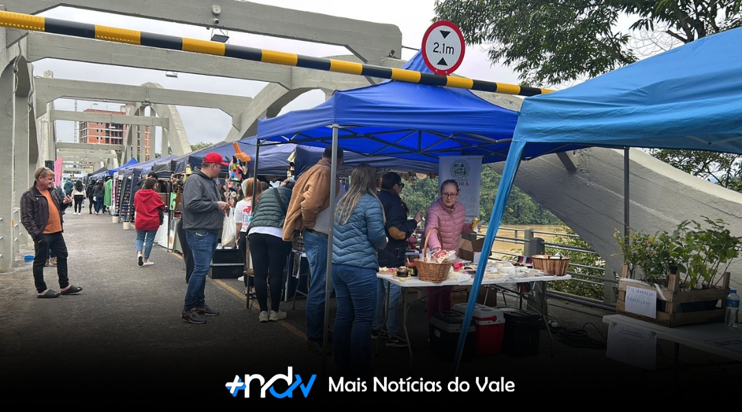 Domingo na Ponte reúne famílias e atrações culturais em Indaial
