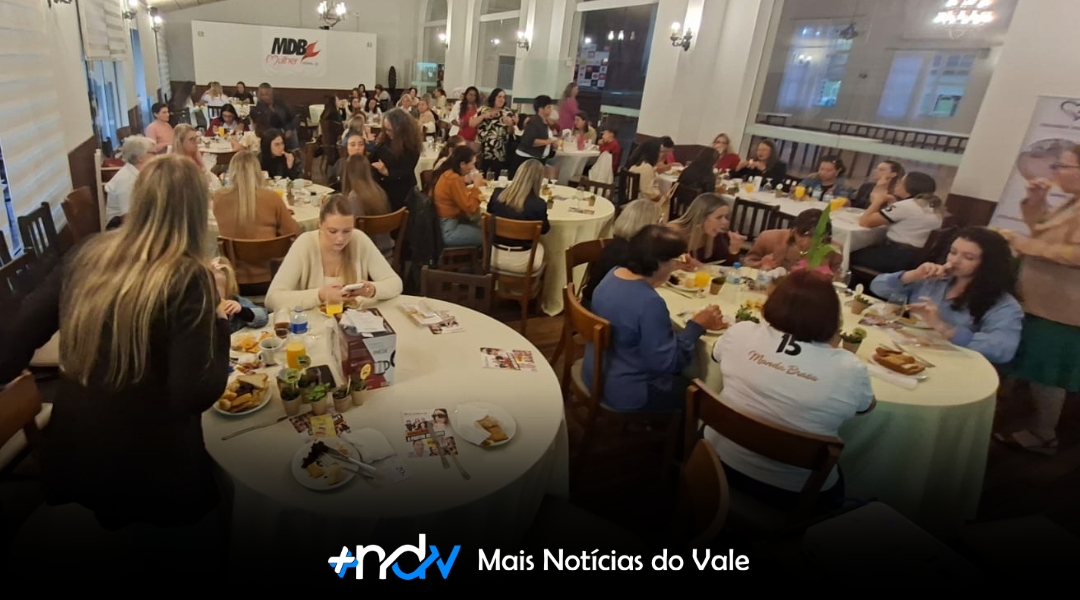 MDB Mulher Indaial reúne mais de 130 mulheres em evento sobre aposentadoria e planejamento para o futuro