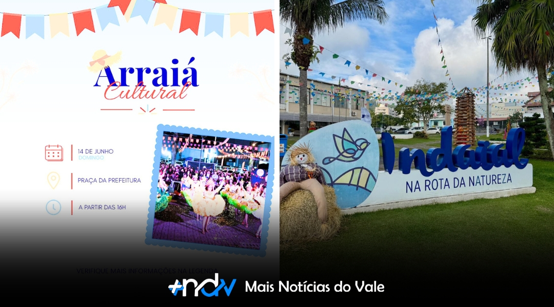 Arraiá Cultural promete animar a Praça da Prefeitura neste domingo em Indaial