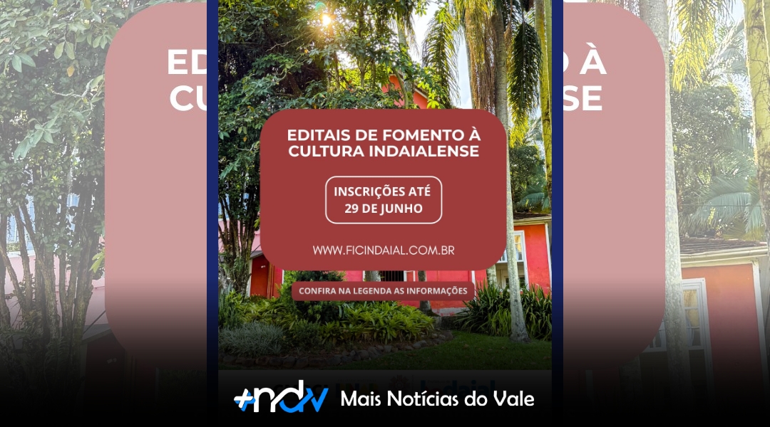 Fundação de Cultura abre seleção para artistas, grupos e entidades de Indaial