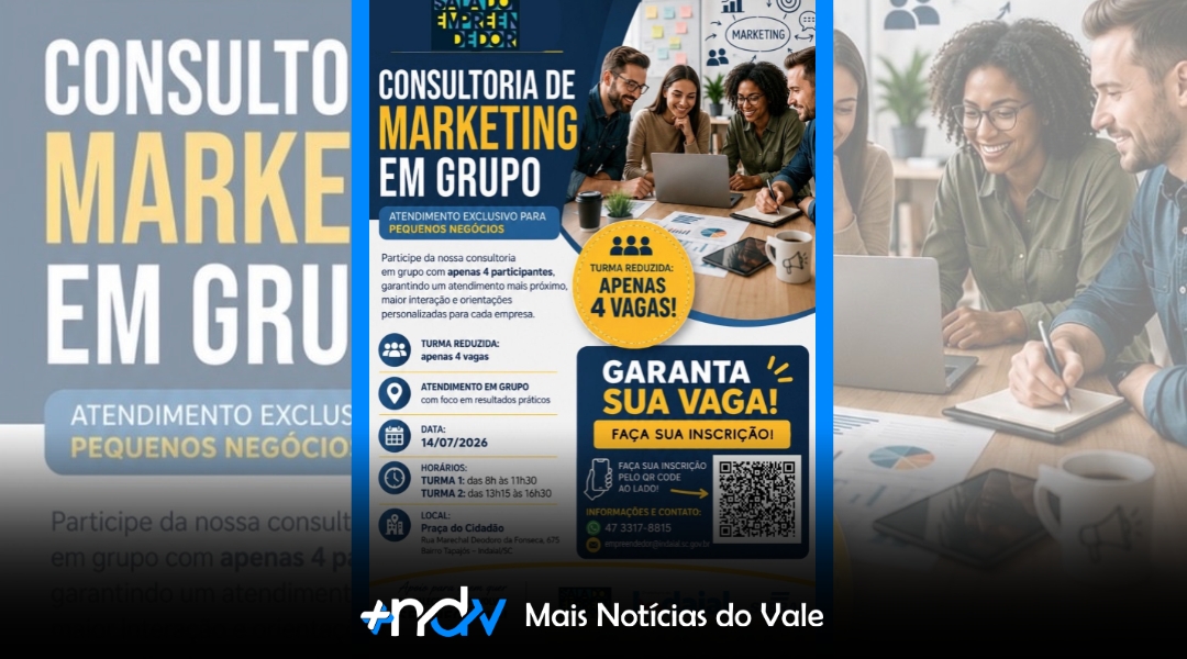 Sala do Empreendedor abre inscrições para consultoria de marketing em Indaial