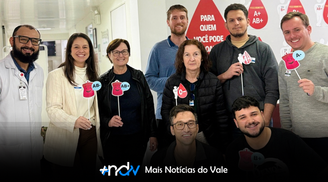 Lei de autoria dos vereadores Carol Bertoldi e Valmir Jordani ganha força com ações de incentivo à doação de sangue em Indaial