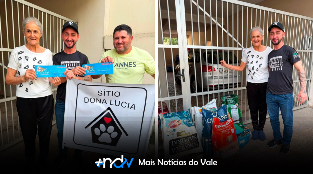 Instituto Bem Animal entrega doações arrecadadas em feijoada beneficente